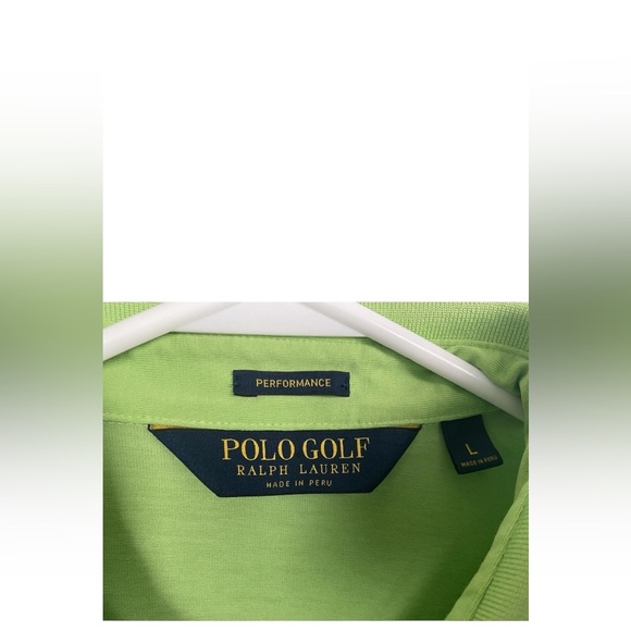 Polo Golf Ralph Lauren Performance Mens Large Green Short Sleeve - Picture 3 of 5